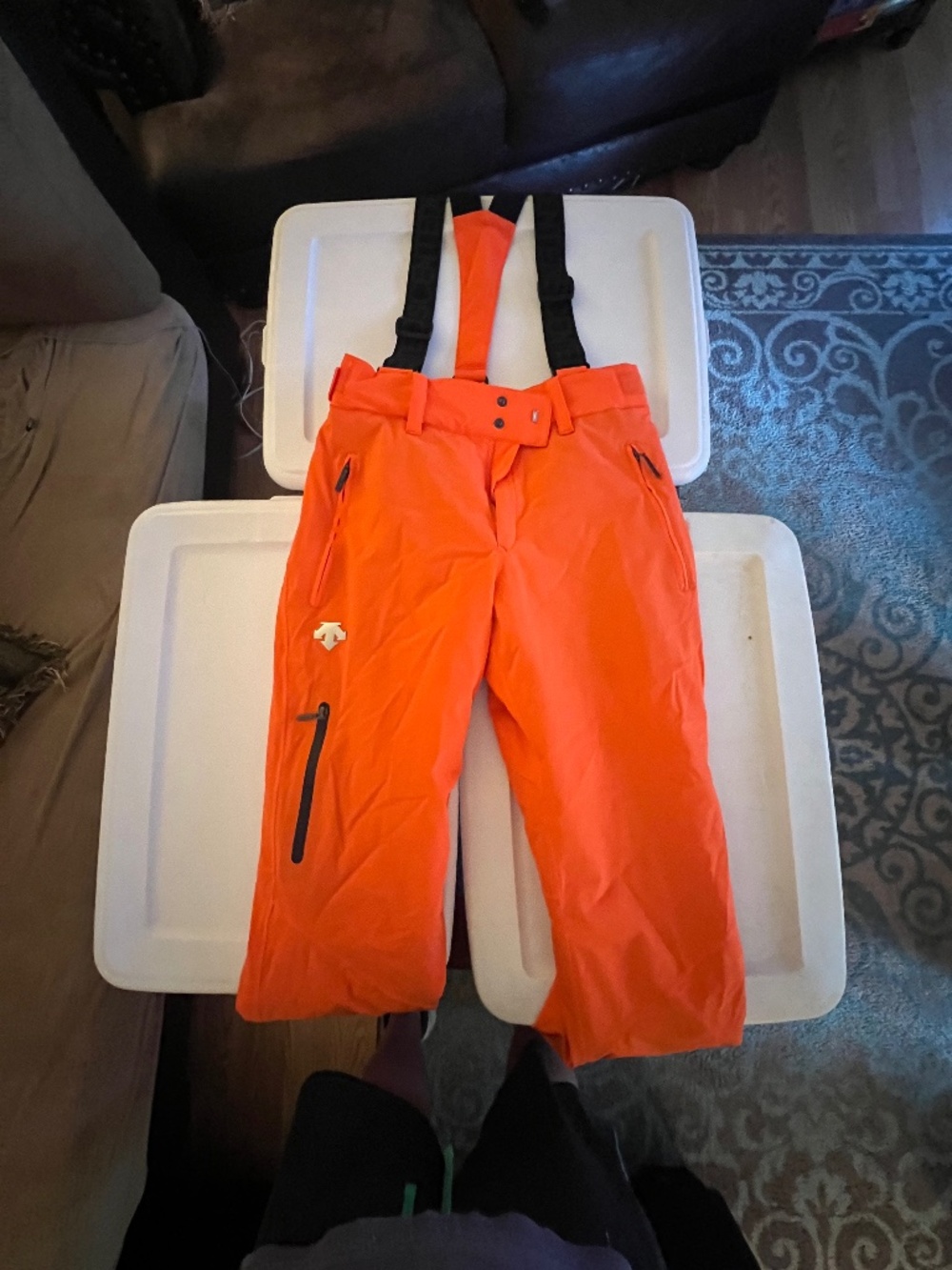 Descente Men’s Ski Pants – Orange – Size 34/M